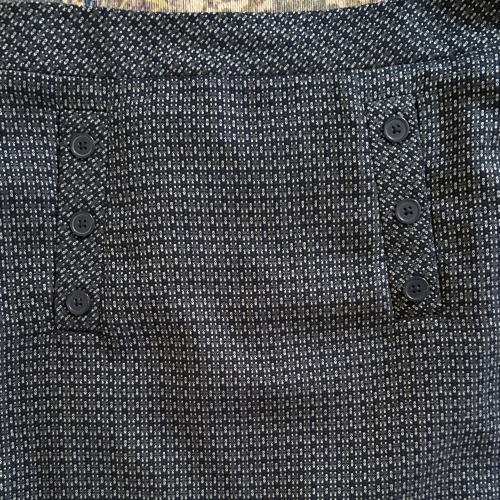 LOFT Navy Textured Mini Skirt - Picture 5 of 5